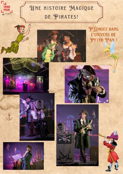  Une histoire magique de Pirates ! Un spectacle pour enfants, et pour ceux qui ne veulent pas grandir!